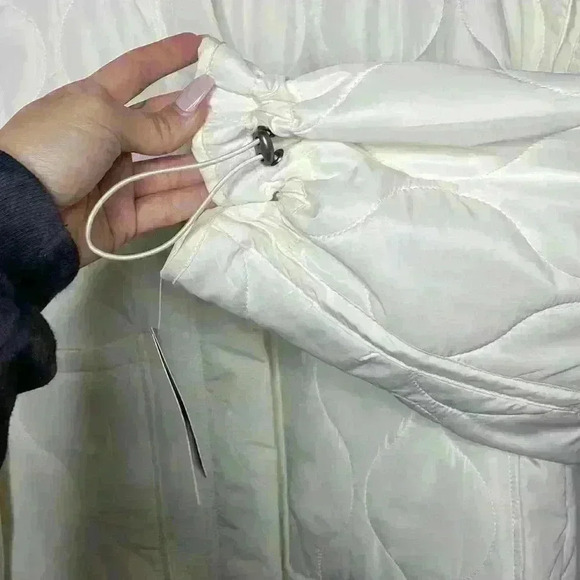 LUCKY BRAND- Off White Puffer Jacket Sz L NWT - Picture 4 of 9